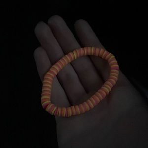 Yellow and pink bracelet